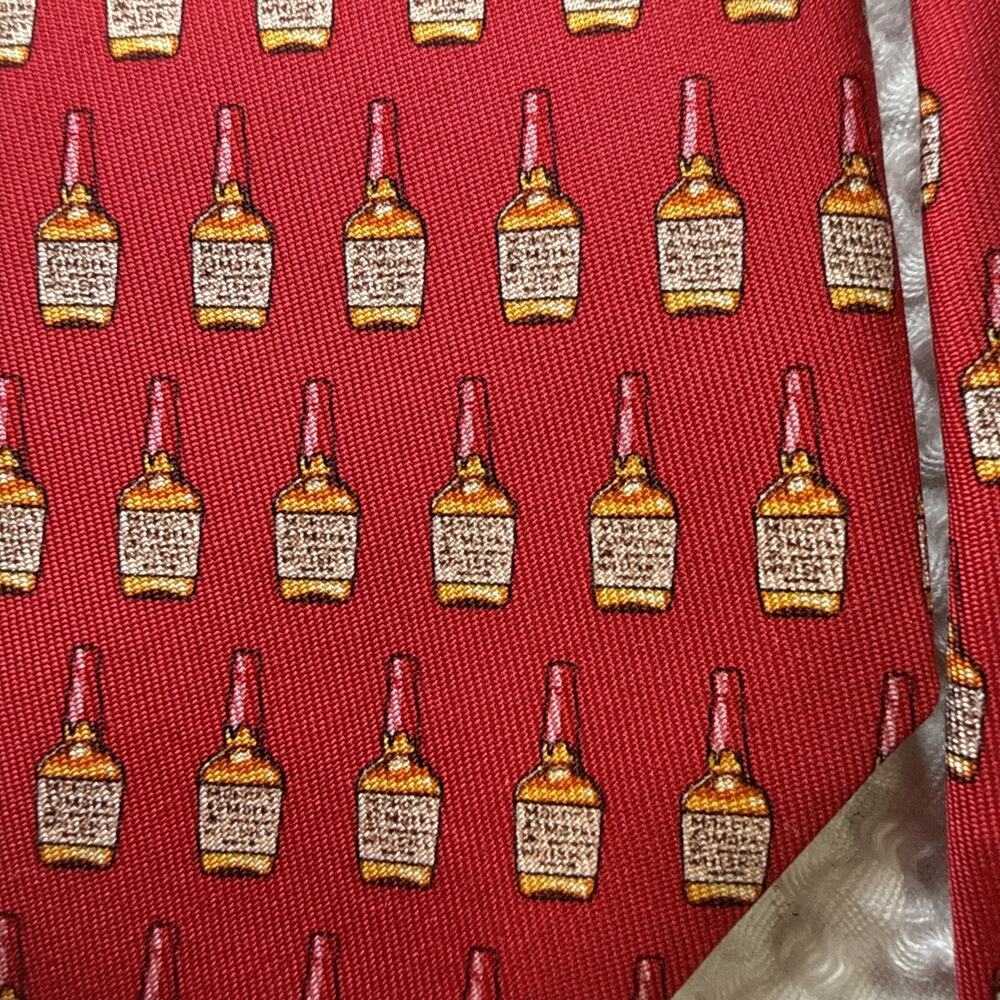 Vineyard Vines Silk Makers Mark Whiskey Novelty Ties Pair Red Blue USA NWT - Picture 7 of 9